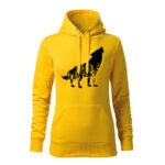 vlk flor dámska mikina 2 cierna