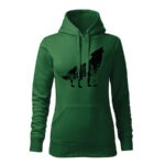 vlk flor dámska mikina 1 siva