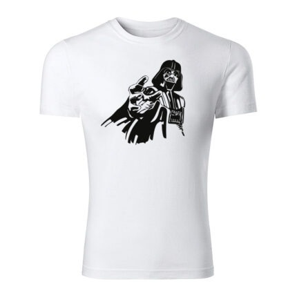 darth vader panske tricko biela