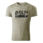 audi s4 b5 panske tricko svetla khaki