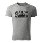 audi s4 b5 panske tricko tmavosiva