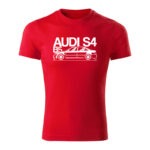 audi s4 b5 panske tricko biela cervena