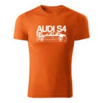 audi s4 b5 panske tricko biela oranzova