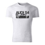 audi s4 b5 panske tricko bledosiva