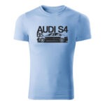 audi s4 b5 panske tricko nebeska modra