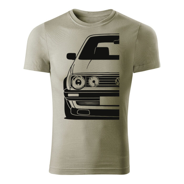 volkswagen golf mk2 panske tricko svetla khaki