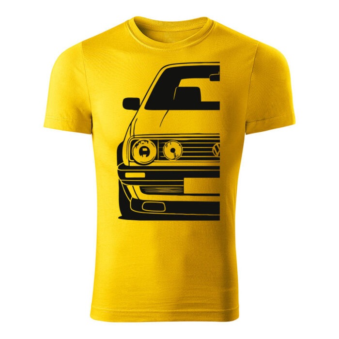 volkswagen golf mk2 panske tricko zlta