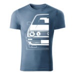 volkswagen golf mk2 panske tricko biela denim
