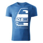 volkswagen golf mk2 panske tricko biela svetlomodra