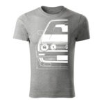 volkswagen golf mk2 panske tricko biela tmavosiva
