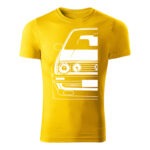 volkswagen golf mk2 panske tricko biela zlta
