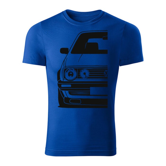 volkswagen golf mk2 panske tricko kralovska modra