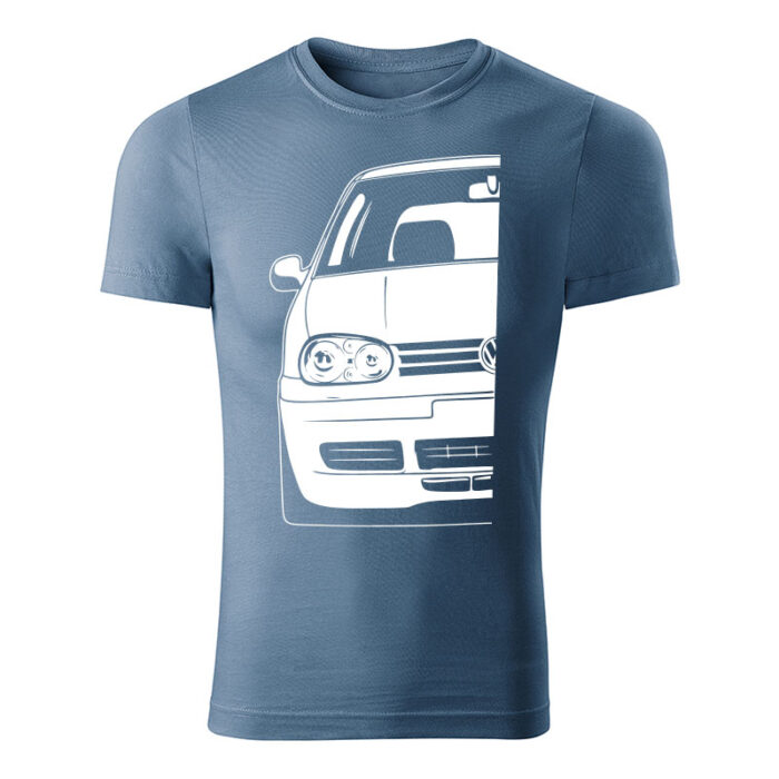 volkswagen golf mk4 panske tricko biela denim