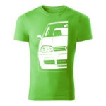 volkswagen golf mk4 panske tricko biela jablkovozelena