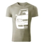 volkswagen golf mk4 panske tricko biela svetla khaki