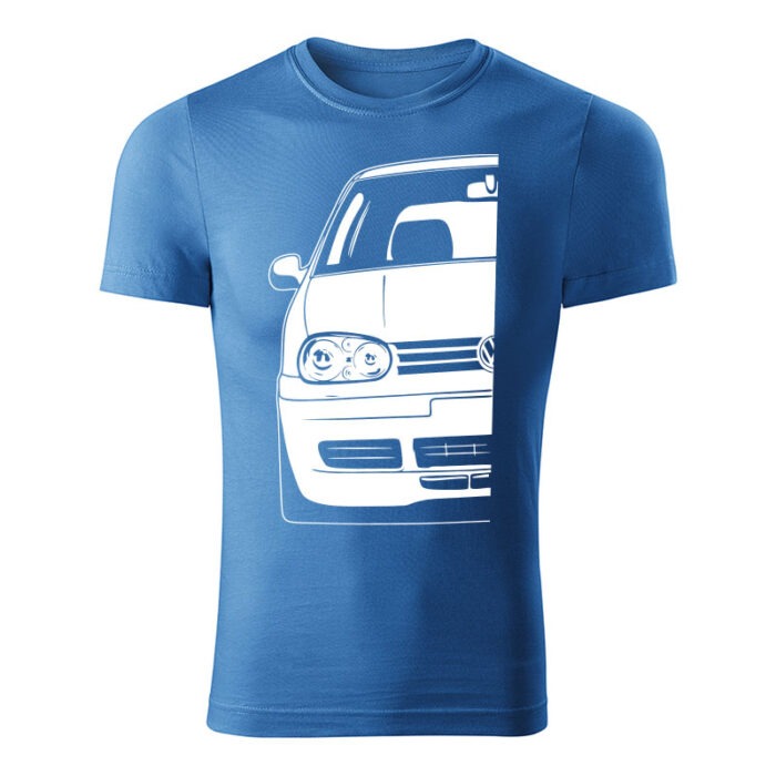 volkswagen golf mk4 panske tricko biela svetlomodra