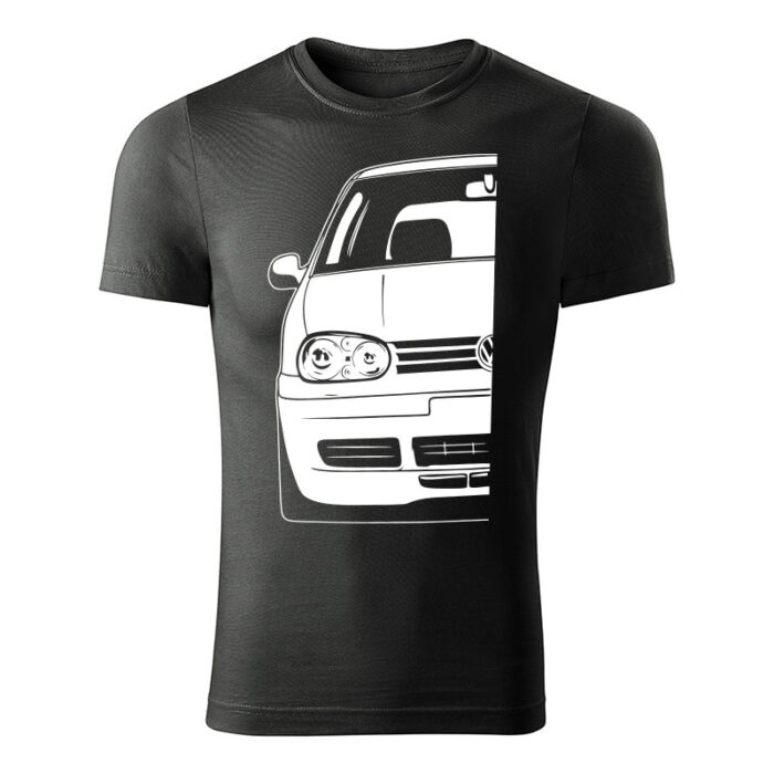volkswagen golf mk4 panske tricko biela tmava bridlica