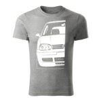 volkswagen golf mk4 panske tricko biela tmavosiva
