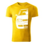 volkswagen golf mk4 panske tricko biela zlta