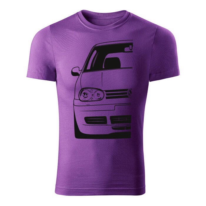 volkswagen golf mk4 panske tricko fialova