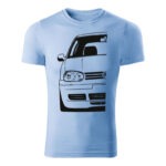 volkswagen golf mk4 panske tricko nebeska modra