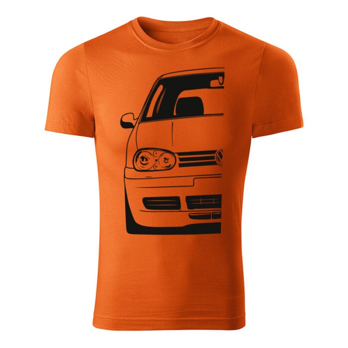 volkswagen golf mk4 panske tricko oranzova