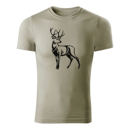 deer draw panske tricko svetla khaki