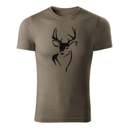 deer line panske tricko army