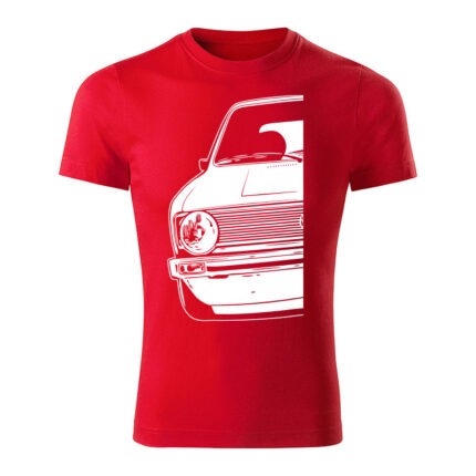 volkswagen golf mk1 gti half panske tricko biela cervena