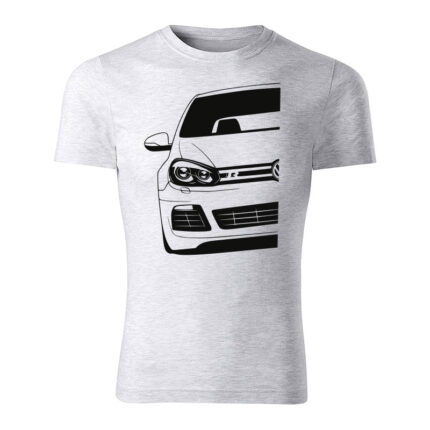 volkswagen golf mk6 r half panske tricko bledosiva