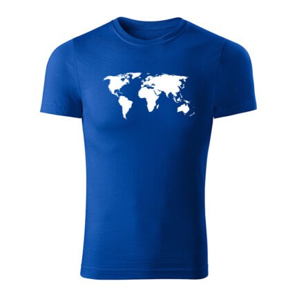 world map panske tricko 1 kralovska modra