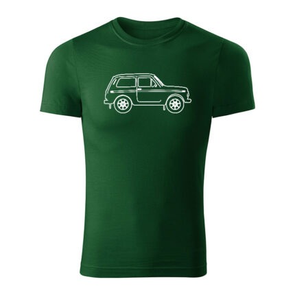 lada niva side panske tricko 1 tmavozelena