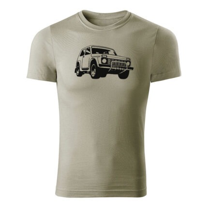 lada niva 4x4 panske tricko svetla khaki