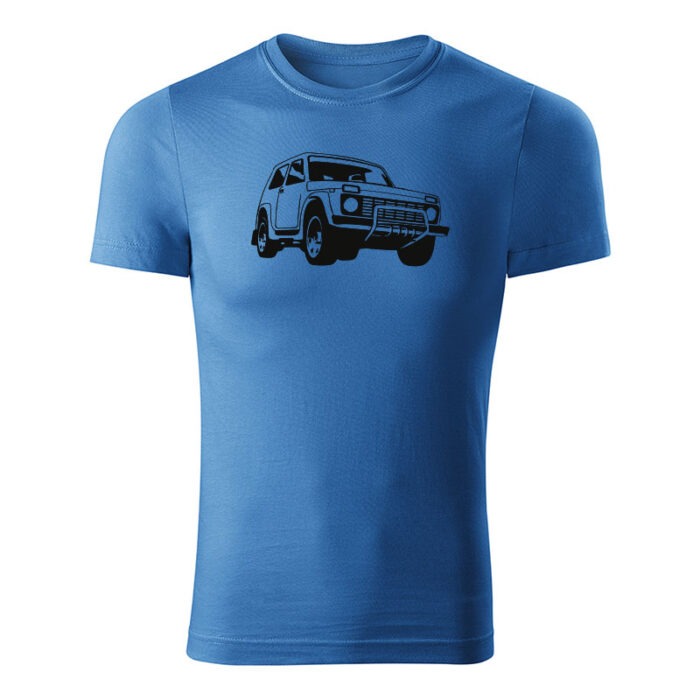 lada niva 4x4 panske tricko svetlomodra
