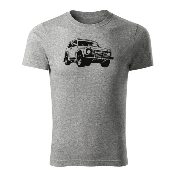 lada niva 4x4 panske tricko tmavosiva