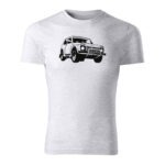 lada niva 4x4 panske tricko bledosiva