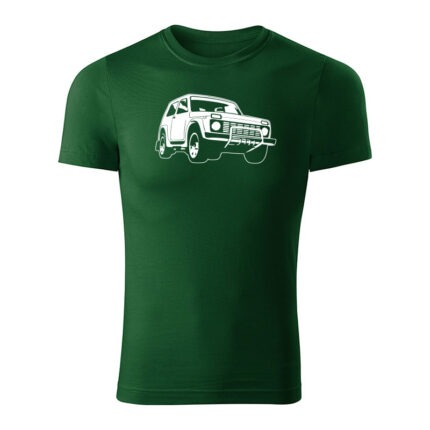 lada niva 4x4 panske tricko 1 tmavozelena