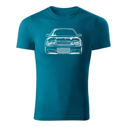 skoda octava i front panske tricko 1 petrolejova modra