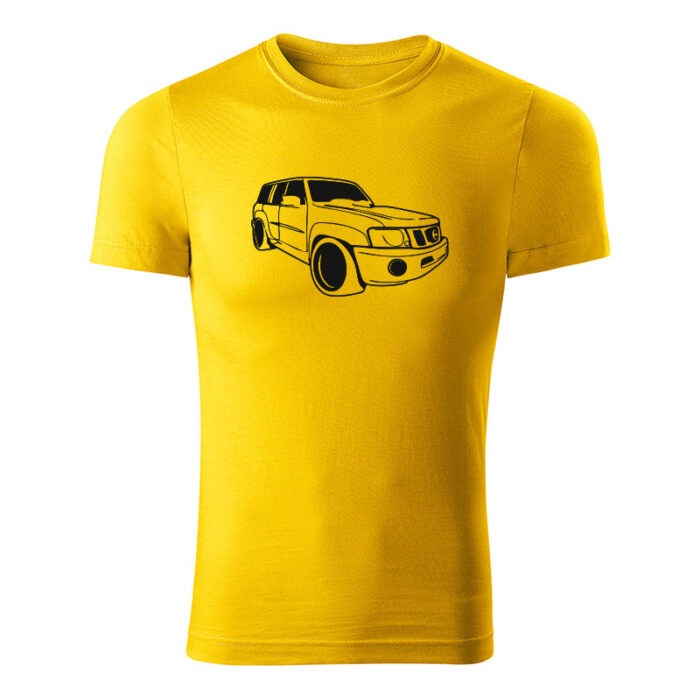nissan patrol y61 panske tricko zlta
