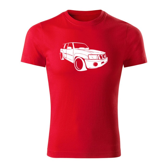 nissan patrol y61 panske tricko 1 cervena
