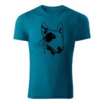 bull terrier panske tricko 180 g m2 petrolejova modra