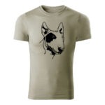 bull terrier panske tricko 180 g m2 svetla khaki