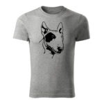 bull terrier panske tricko 180 g m2 tmavosiva