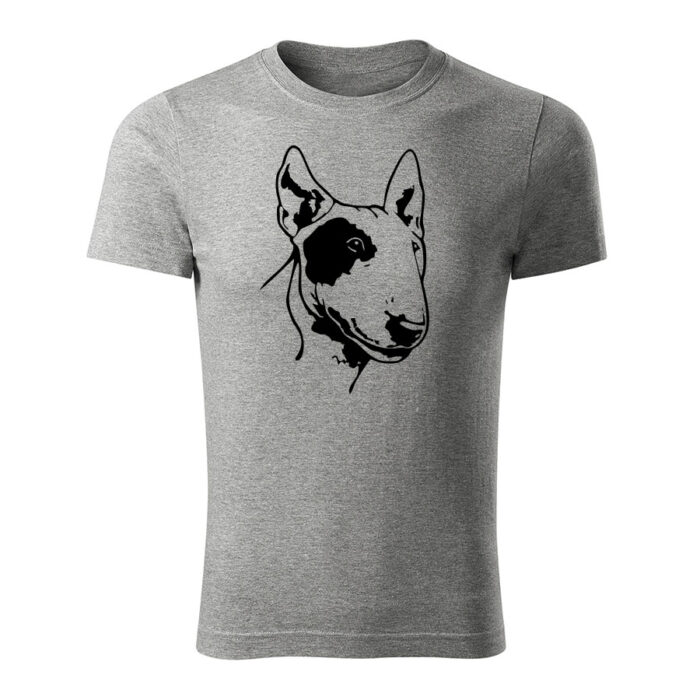bull terrier panske tricko 180 g m2 tmavosiva