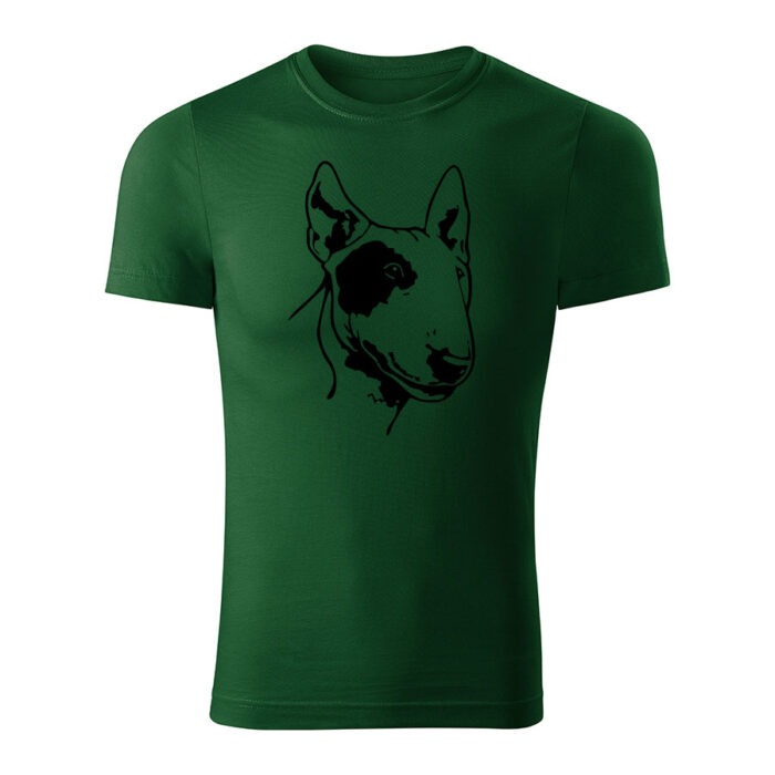 bull terrier panske tricko 180 g m2 tmavozelena
