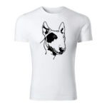 bull terrier panske tricko 180 g m2 biela