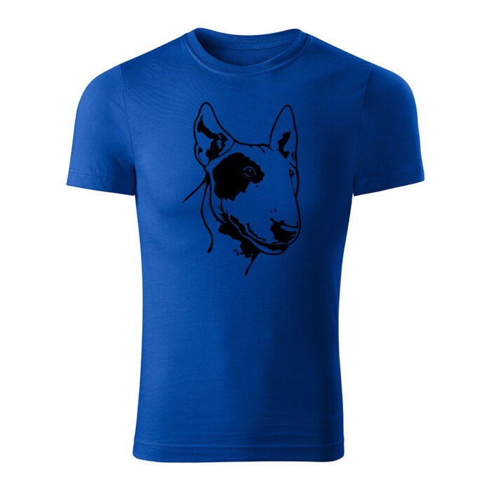 bull terrier panske tricko 180 g m2 kralovska modra