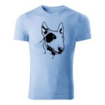 bull terrier panske tricko 180 g m2 nebeska modra