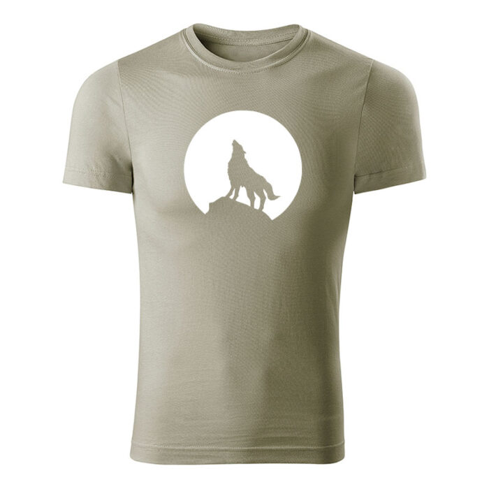 wolf panske tricko svetla khaki