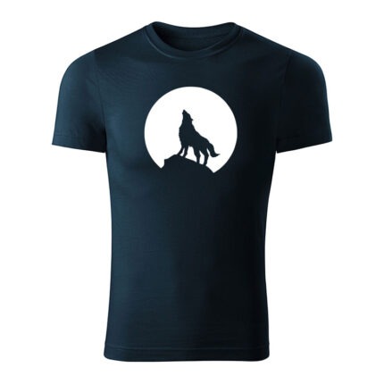wolf panske tricko tmavomodra